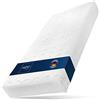 LILENO HOME Vida GmbH LILENO Home Premium - Coprimaterasso con chiusura lampo, 90 x 200 cm Altezza materasso e sonno piacevole., Microfibra, bianco, Gr. 3: Matratzenhöhe 17-19 cm