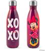 H&H Minnie Xoxo Bottiglia Termica Bimba, Borraccia in Acciaio Inox, Decorata, Lt 0,5, Ermetica, BPA Free