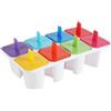PARENCE.- Stampo per gelato riutilizzabile - 8 piccole cavità - Sorbetti, ghiaccioli, succhi di frutta surgelati