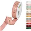 Halbach Seidenbänder 295 stelle nastro regalo Natale poliestere rosa 25 mm x 18 m