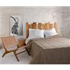 Linder Plaid Vercors, colore tortora in 130 x 180 cm