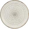 H&H Giotto Piatto Portata, Ceramica, Dipinto a Mano, Bianco/Grigio, 31 cm