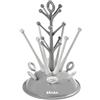Beaba BÉABA, Scolabottiglie Albero, Grande capacità 6 biberon e accessori, Vasca di raccolta dell'acqua rimovibile, Pratico, Design astuto, Grigio
