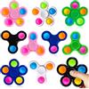 SCIONE 10 Confezioni Fidget Spinners Push Bubble Semplice Giocattolo per Bambini e Adulti, Pop Party Favors Goodie Bag Stuffers Set Giocattoli Sensoriali Fidget ADHD Anti-stress