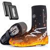 ROCKBROS Copriscarpe Ciclismo Riscaldati, Copriscarpe Bici Termico Invernale, con Batteria 5000mAh, Copri Scarpe Moto Caldo, Copriscarpe Impermeabili Antivento, Donne/Uomini