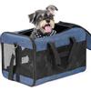 Conlun Trasportino per cane a parete morbida, Grande borsa per gatti con guinzaglio di sicurezza, Trasporto per gatti grandi e cani medi fino a 9 kg, Borsa pieghevole per cuccioli -Blu,L