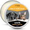 Waggy Plus Protettore per Zampe di Cani e Gatti, 100% Naturale e Biologico. Protegge, Ripara e Idrata Naso e Cuscinetti secchi e danneggiati. Balsamo per Proteggere Le Aree più sensibili, 50 ml.