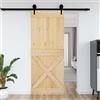 Baziroo Porta del fienile marrone, 90 x 3,6 x 210 cm, in legno di pino massiccio, scorrevole, per interni scorrevoli, porte scorrevoli, porte scorrevoli, in legno, per camera da letto, soggiorno