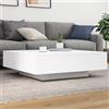 Generico Tavolino da Salotto Bianco 100x100x31 cm in Legno Multistrato Mobili, Tavoli (30KG)