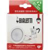 Bialetti Ricambi, Include 3 Guarnizioni e 1 Piastrina, Compatibili con Moka Express, Fiammetta, Break, Happy, Dama, Moka Timer e Rainbow (6 Tazze)