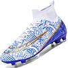 Donbest Scarpe da Calcio Uomo Tacchetti Professionale Scarpe da Calcetto Calzature da Calcio Ragazzo Scarpe da Allenamento,White,EU40