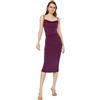 Trendyol Midi Bodycon Slim Fit Knit Dress Vestito, Lilla, S Donna