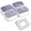 Yosoo 4 filtri a carbone attivo e 1 filtro in schiuma per distributore di acqua per animali domestici, BPA free
