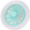 Focket Ventilatore da soffitto con Luce, Ventilatore da soffitto LED dimmerabile con Telecomando da 9,8 Pollici, Lampada E27, Timer, Ventilatore da soffitto Senza Pale, Ventilatore Chiuso