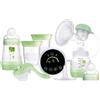 MAM Tiralatte Elettrico e Manuale 2in1, Include 2 biberon MAM 0-6 mesi anticolica Easy Start e 2 contenitori latte, Neonato accessori utili con 9 livelli di estrazione e coppa in silicone SkinSoft