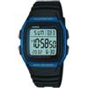 Casio, orologio digitale w-96h-2avdf con illumminatore, per uomini, cinghia di plastica e quadrante blu