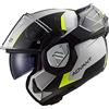 LS2, Casco modulare moto ADVANT CODEX white black 06, XXXL