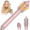 HyAdierTech Spazzola Asciugacapelli, 3 in 1 Phon Capelli Ionica, Spazzola Ad Aria Calda 800W, Spazzola Rotante per Capelli, 2 Temperature/ 2 Velocità, per Volumizzante Lisciante (Rosa)