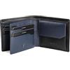 Lavalen Portafoglio Uomo Pelle Vera - Portamonete Uomo Elegante con Blocco RFID - Porta Carte di Credito Grande - Wallet for Men - Portafoglio Slim con Portamonete - Idee Regalo Papà.