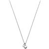 Purelei Collana Brave (oro, argento, oro rosa), Collana da donna in acciaio inossidabile resistente all'acqua, Collana con ciondolo a cuore e pietra preziosa, lunghezza 50-55 cm