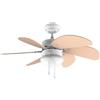 Cecotec Ventilatore da Soffitto con Luce EnergySilence 3600 Vision Orange. 50W, Diametro 92cm, Lampada, 3 Velocità, 6 Pale Reversibili, Funzione Estate/Inverno, Interruttore a Catena, Bianco/Arancione
