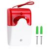 SopwMap Allarme Luce Sonora, Allarme Acustico e Luce Rossa Lampeggiante, Spia di Sicurezza con Allarme Acustico e Luce Rossa Lampeggiante, Sirena da 110 dB e Frequenza di 150 Lampeggi al Minuto(220V)
