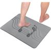 CARBURATEUR Tappetino da bagno effetto pietra Tappetino in terra diatomacea Asciugatura rapida, resistente all'umidità 60 x 39 cm