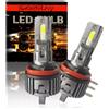 SageSunny Lampadina H15 LED Canbus anti-errore, 14000lm 6000k 300% più luminose, abbaglianti a e luci di marcia diurna, per Golf 6, Golf 7 e Ford, set di 2, 2 anni di garanzia