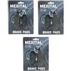 MEXITAL Pastiglie freno Semi-metallico Anteriori + Posteriore per XTZ 750 Super Tenere (1989-1995)