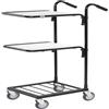 Kongamek Mini carrello con 2 ripiani regolabili, Nero / Bianco - Kongamek KM153-HH