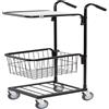 Kongamek Mini carrello, 2 ripiani più cestello regolabile, Nero/Bianco Kongamek KM153-HT
