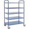 Kongamek Carrello Blu alto in lamiera metallica, 5 ripiani 980x585x1445 Kongamek KM4124-B
