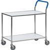 Kongamek Carrello di servizio con 2 ripiani, Bianco, 850x435x950(mm) - Kongamek KM1730-6