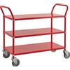 Kongamek Carrello con colori tenuti 3 ripiani 1080x480x940mm rosso - Kongamek KM7106