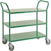 Kongamek Carrello con 3 ripiani, Verde L x P x H (mm) 1080 x 480 x 940 - Kongamek KM2106