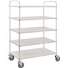 Kongamek Carrello Bianco alto in lamiera metallica, 5 ripiani -Kongamek - KM4124
