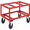 Kongamek Carrello porta pallet,Rosso, carico 800kg 1200x800x650(mm) - Kongamek KM222