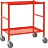 Kongamek Carrello di servizio con due ripiani rosso 690x430x750 - Kongamek KM7100