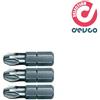 Freud Blister 3 inserti PZ1- PZ2 l50 TIN professionali made in Germany per trapano ed avvitatore - Freud PRO - F404 (21-22)