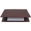 City Time Sottomani doppio in similpelle - marrone scuro - 48 x 32cm - City Time (unità vendita 1 pz.)