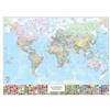 BELLETTI Carta geografica Mondo con Bandiere - murale - 132 x 97 cm - Belletti (unità vendita 1 pz.)