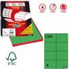 MARKIN Etichette adesive C-512 - in carta - permanenti - 105 x 74,25 mm - 8 et-fg - 100 fogli - verde - Markin (unità vendita 1 pz.)