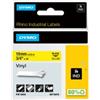 DYMO Nastro Rhino 18433 - 19 mm x 5,5 mt - poliestere permanente - nero-giallo - Dymo (unità vendita 1 pz.)