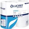 Lucart Carta igienica Strong 4 - 2 veli - 496 strappi - bianco - Lucart - pacco 4 rotoli (unità vendita 1 pz.)