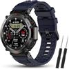 SenMore Silicone Cinturino Compatibile con Huami Amazfit T-Rex Ultra, Sostitutivo Sportivo Traspirante e Impermeabile Cinturino per Amazfit T-Rex Ultra.