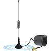 Aigital SMA Antenna 4G LTE, 10dBi Omnidirezionale Antenna de rete con connettore SMA Male, Base Magnetica, per 3G/4G/5G/GSM/GPRS/LTE/Router 4G/ Tim Vodafone/Modem/Telecamera
