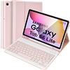 Lively Life Custodia con Tastiera per Samsung Galaxy Tab S6 Lite 2020 10.4 (SM-P610/P615), 2022 (SM-P613/P619), Layout Italiano, Rimovibile Tastiera per Samsung Tab S6 Lite, Rosa