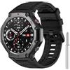 YASPARK Cinturino per Amazfit T-Rex 3, Morbido Silicone Traspirante Polsino Sportivo per Amazfit T-Rex 3 Outdoor GPS Smartwatch con Attrezzo