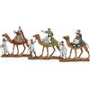 Moranduzzo Tris Re Magi su Cammello Adatto a Presepe da 3,5 cm Scala 1:50 - MICRO 3,5 - Statuina Indistruttibile, Stile '700, Rifinita a Mano, Scultore M. Landi, Made in Italy