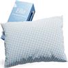 Ella Cuscino Cervicale per Dormire - Cuscino Memory Foam con riempimento regolabile - Cuscini Letto, traspirante, anallergico e antiacaro con rivestimento lavabile - Guanciale Letto 50x70